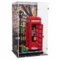 Preview: 21347 Rote Londoner Telefonzelle - Acryl Vitrine Lego