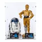 Preview: 75398 / 75379 C-3PO & R2D2 - Lego Acryl Vitrine