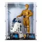 Preview: 75398 / 75379 C-3PO & R2D2 - Lego Acryl Vitrine