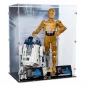 Preview: 75398 / 75379 C-3PO & R2D2 - Lego Acryl Vitrine