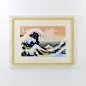 Preview: 31208 Hokusai Great Wave - Wall Mounted Display Case