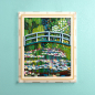 Preview: 31220 Claude Monet Bridge over a Pond of Water Lilies - Wall Mounted Display Case