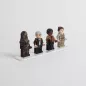 Preview: Displayständer für 4 LEGO Minifiguren (5er Pack)