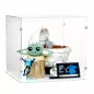 Preview: 75403 Grogu in seiner Repulsorwiege - Acryl Vitrine Lego