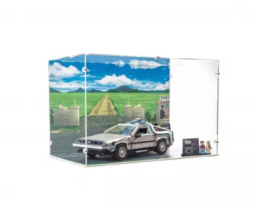 10300 DeLorean die Zeitmaschine aus Zurück in die Zukunft - Acryl Vitrine (groß)