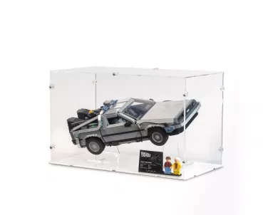 10300 DeLorean Back to the Future Time Machine (Medium) Display Case & Stand