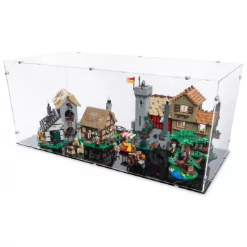 10332 Mittelalterlicher Stadtplatz - Acryl Vitrine