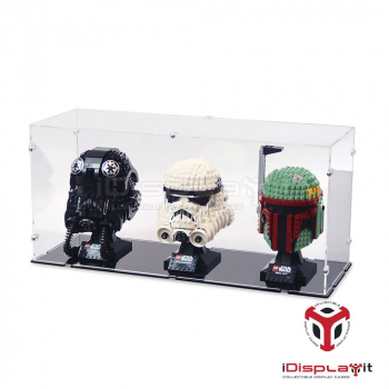 Preview: 3x Star Wars Helmets Display Case Lego
