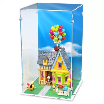 43217 UP House Display Case - XL Display & Stand & Vinylbackground