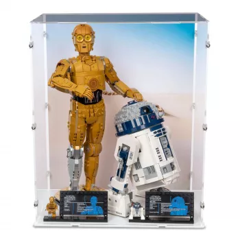 75398 / 75379 C-3PO & R2D2 - Lego Acryl Vitrine