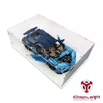 Lego 42083 Bugatti Chiron + 42096 Porsche 911 RSR Display Case