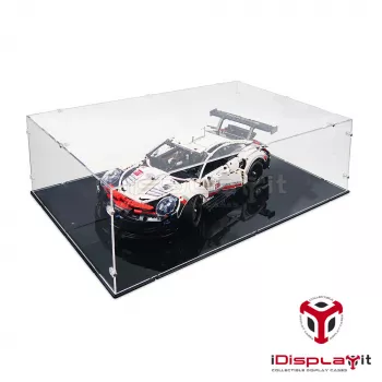 Lego 42083 Bugatti Chiron + 42096 Porsche 911 RSR Display Case