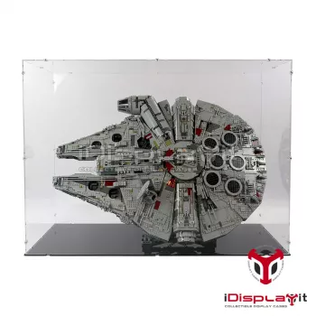 75192 UCS Millennium Falcon (On Stand) Display Case + 2in1 Ständer Vers. 2