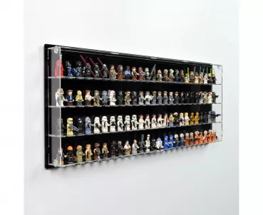 100 Lego Minifiguren - Acryl Wand Vitrine