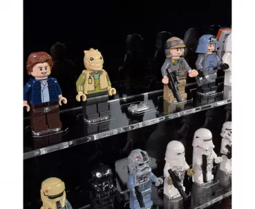 100 Lego Minifiguren - Acryl Wand Vitrine