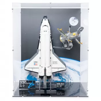 10283 NASA-Spaceshuttle „Discovery“ - Vertikal & Ständer - Acryl Vitrine Lego