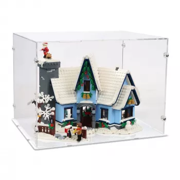 10293 Besuch des Weihnachtsmanns - Acryl Vitrine Lego