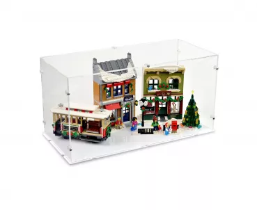 10308 Weihnachtlich geschmückte Hauptstraße - Acryl Vitrine Lego