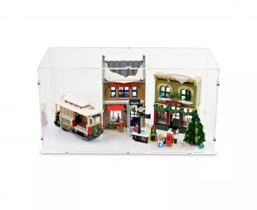 10308 Weihnachtlich geschmückte Hauptstraße - Acryl Vitrine Lego