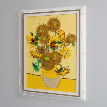 31215 Vincent Van Gogh Sunflowers Wall Mounted Display Case