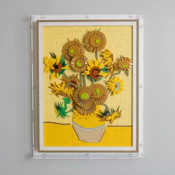 31215 Vincent Van Gogh Sunflowers Wall Mounted Display Case