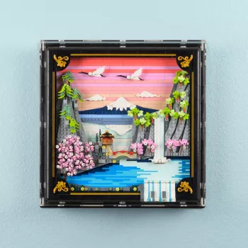 31218 Japanische Kirschblütenlandschaft - Wandvitrine