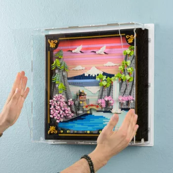 31218 Japanische Kirschblütenlandschaft - Wandvitrine