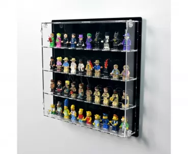 40 Lego Minifiguren - Acryl Wand Vitrine