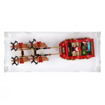 40499 Schlitten des Weihnachtsmanns - Acryl Vitrine Lego