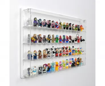 60 LEGO Minifigures Wall Display Case