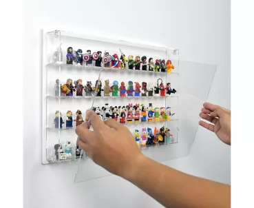 60 LEGO Minifigures Wall Display Case