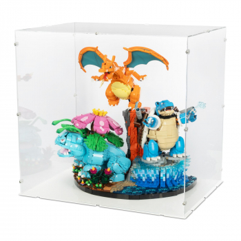 Preview: 72153 Pokémon Bisaflor, Glurak und Turtok - Acryl Vitrine
