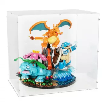 72153 Pokémon Bisaflor, Glurak und Turtok - Acryl Vitrine