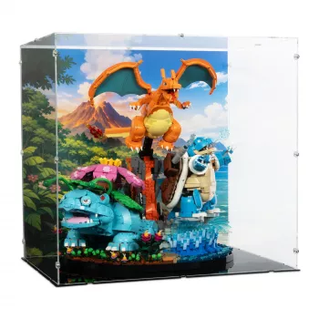72153 Pokémon Bisaflor, Glurak und Turtok - Acryl Vitrine