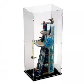 76166 Avengers Kräftemessen am Turm - Acryl Vitrine Lego