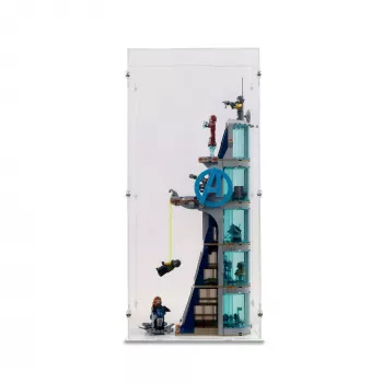76166 Avengers Kräftemessen am Turm - Acryl Vitrine Lego