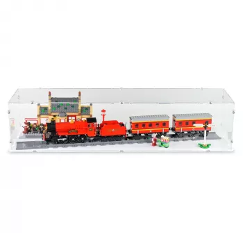 76423 Hogwarts Express & der Bahnhof von Hogsmeade - Acryl Vitrine Lego