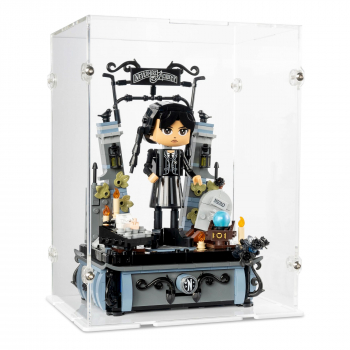 Preview: 76780 Wednesday Addams Baufigur - Acryl Vitrine Lego