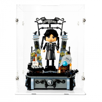 Preview: 76780 Wednesday Addams Baufigur - Acryl Vitrine Lego