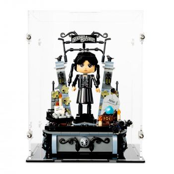 Preview: 76780 Wednesday Addams Baufigur - Acryl Vitrine Lego