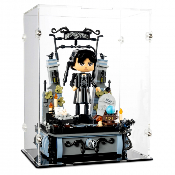 Preview: 76780 Wednesday Addams Baufigur - Acryl Vitrine Lego