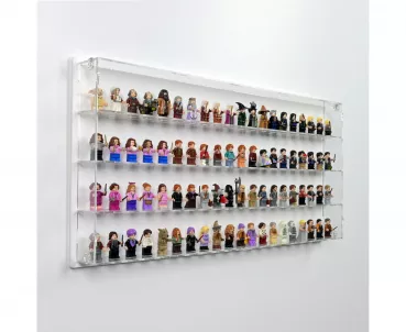 80 Lego Minifiguren - Acryl Wand Vitrine