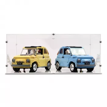 10271/ 77942 Fiat 500 Double Car Collection - Lego Acryl Vitrine