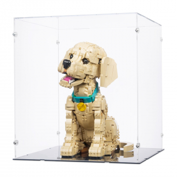 11384 Golden Retriever Welpe - Acryl Vitrine Lego