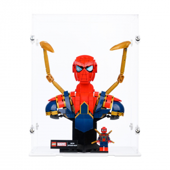 Preview: 76326 Iron Spider-Man Büste - Acryl Vitrine Lego