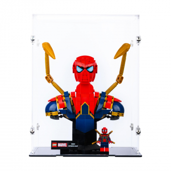 Preview: 76326 Iron Spider-Man Büste - Acryl Vitrine Lego