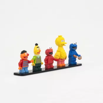 Display Plate for 5 LEGO Minifigures (Pack of 5)