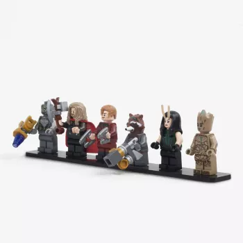 Display Plate for 6 LEGO Minifigures (Pack of 5)