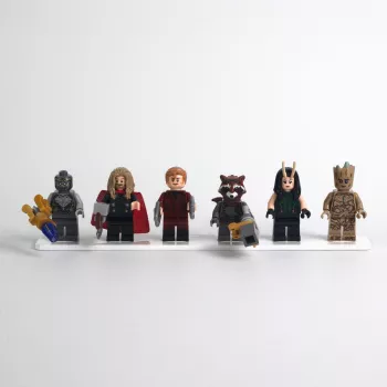 Display Plate for 6 LEGO Minifigures (Pack of 5)