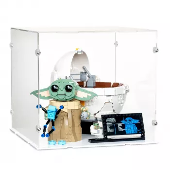 75403 Grogu in seiner Repulsorwiege - Acryl Vitrine Lego